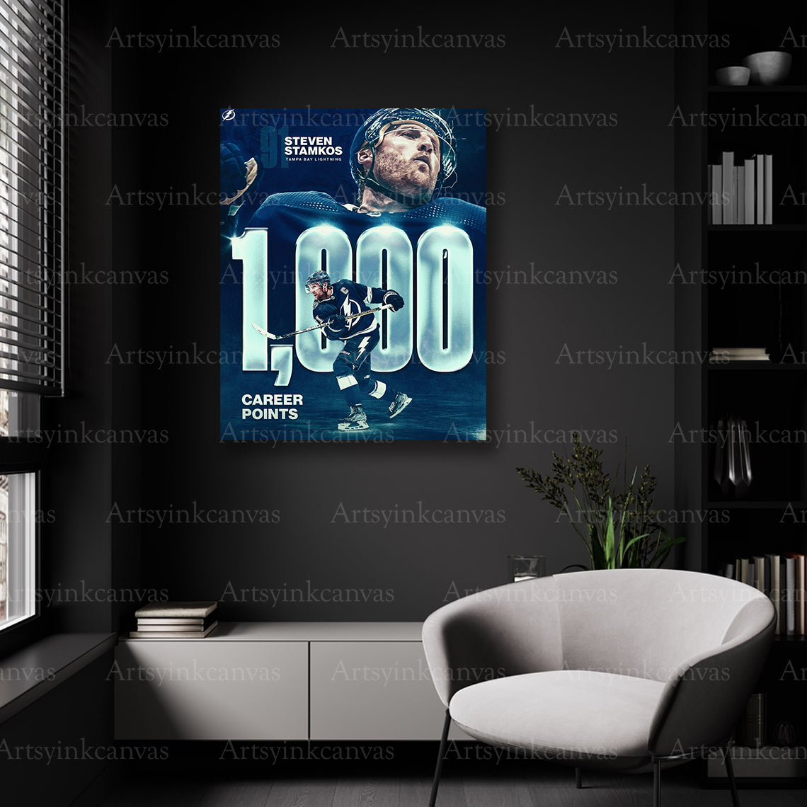 Tampa Bay Lightning Steven Stamkos 1000 points wall decor