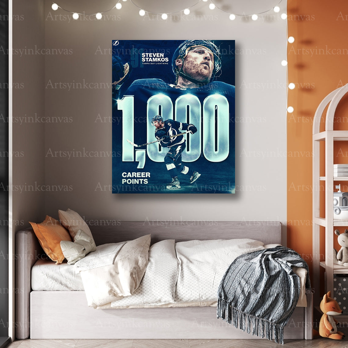 Premium Steven Stamkos Lightning 1000 points collage canvas