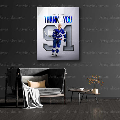 Steven Stamkos hockey legend collector canvas art