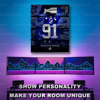 Steven Stamkos Tampa Bay Lightning career tribute artwork