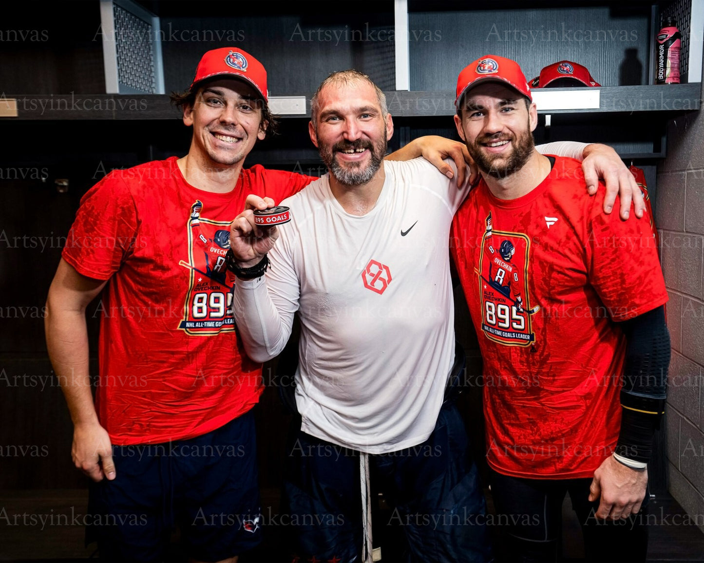 Strome Ovechkin Wilson Passes Gretzky 895 canvas wall art