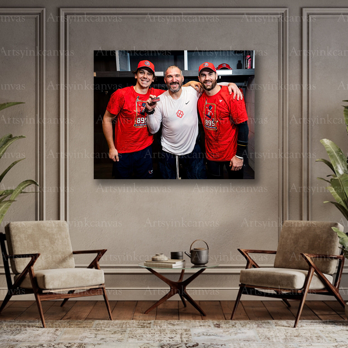Capitals history collector hockey canvas art