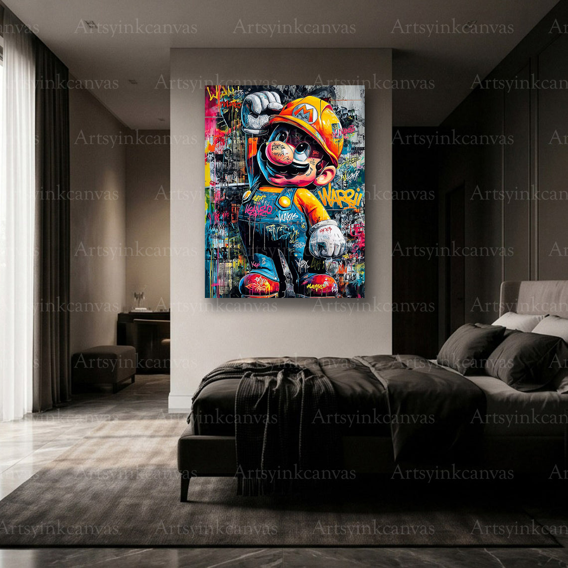 Premium Super Mario gaming canvas wall art