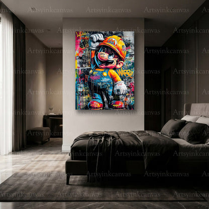 Premium Super Mario gaming canvas wall art