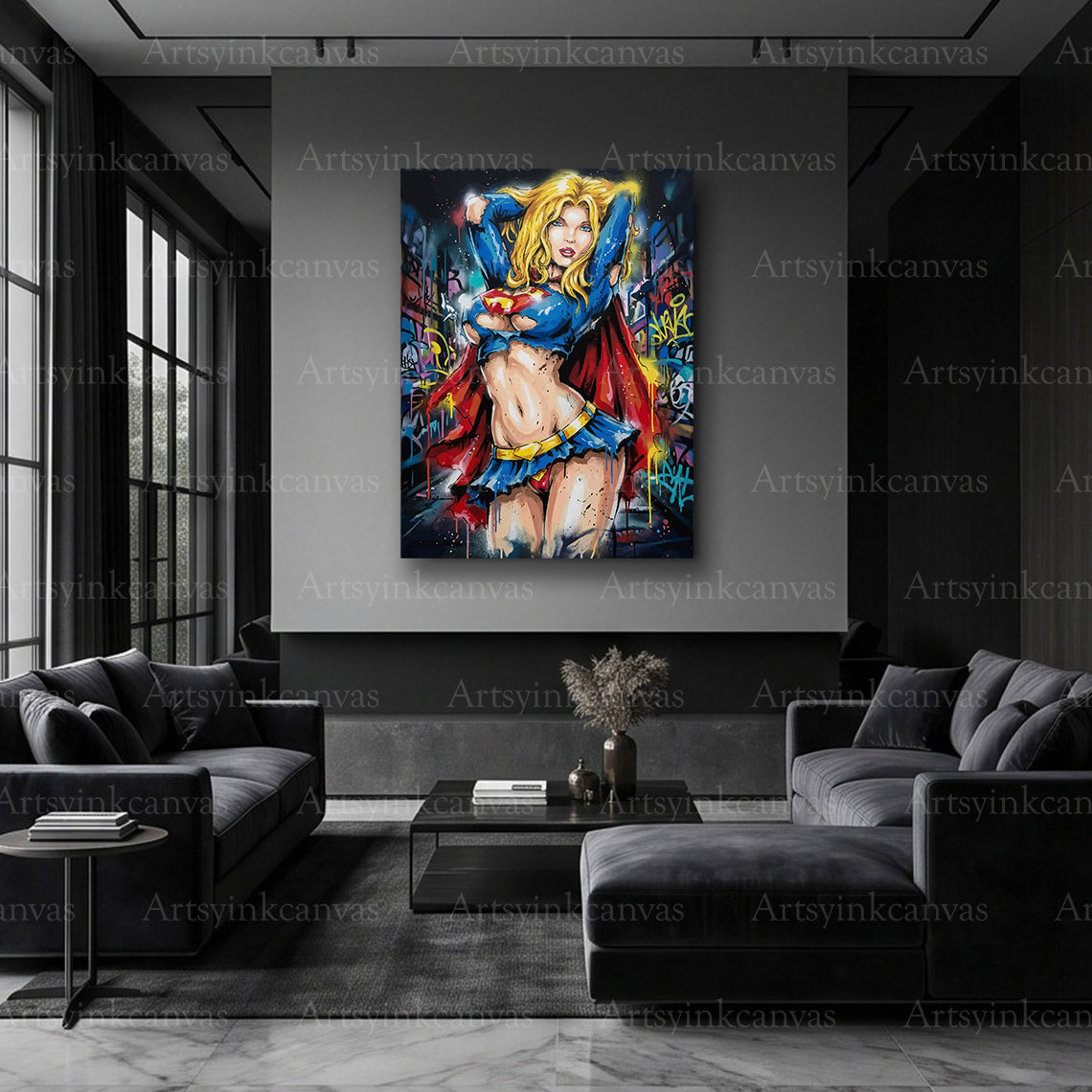 Supergirl comic book artwork