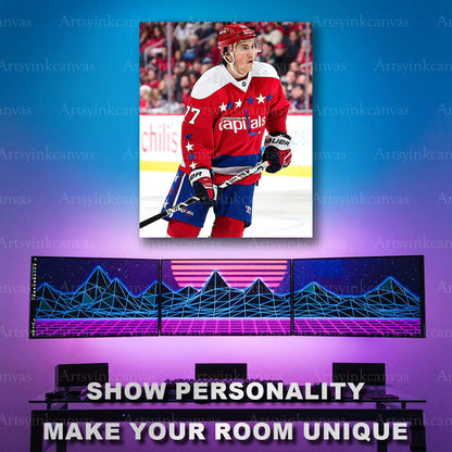 T.J. Oshie hockey action artwork