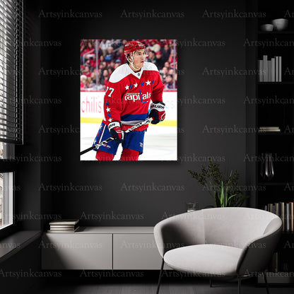 Washington Capitals forward skating wall decor