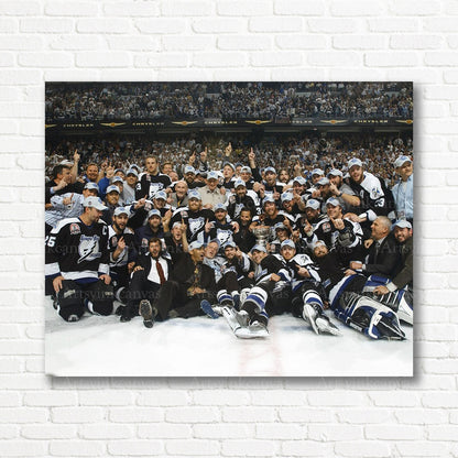 Tampa Bay Lightning 2004 Stanley Cup championship team canvas print
