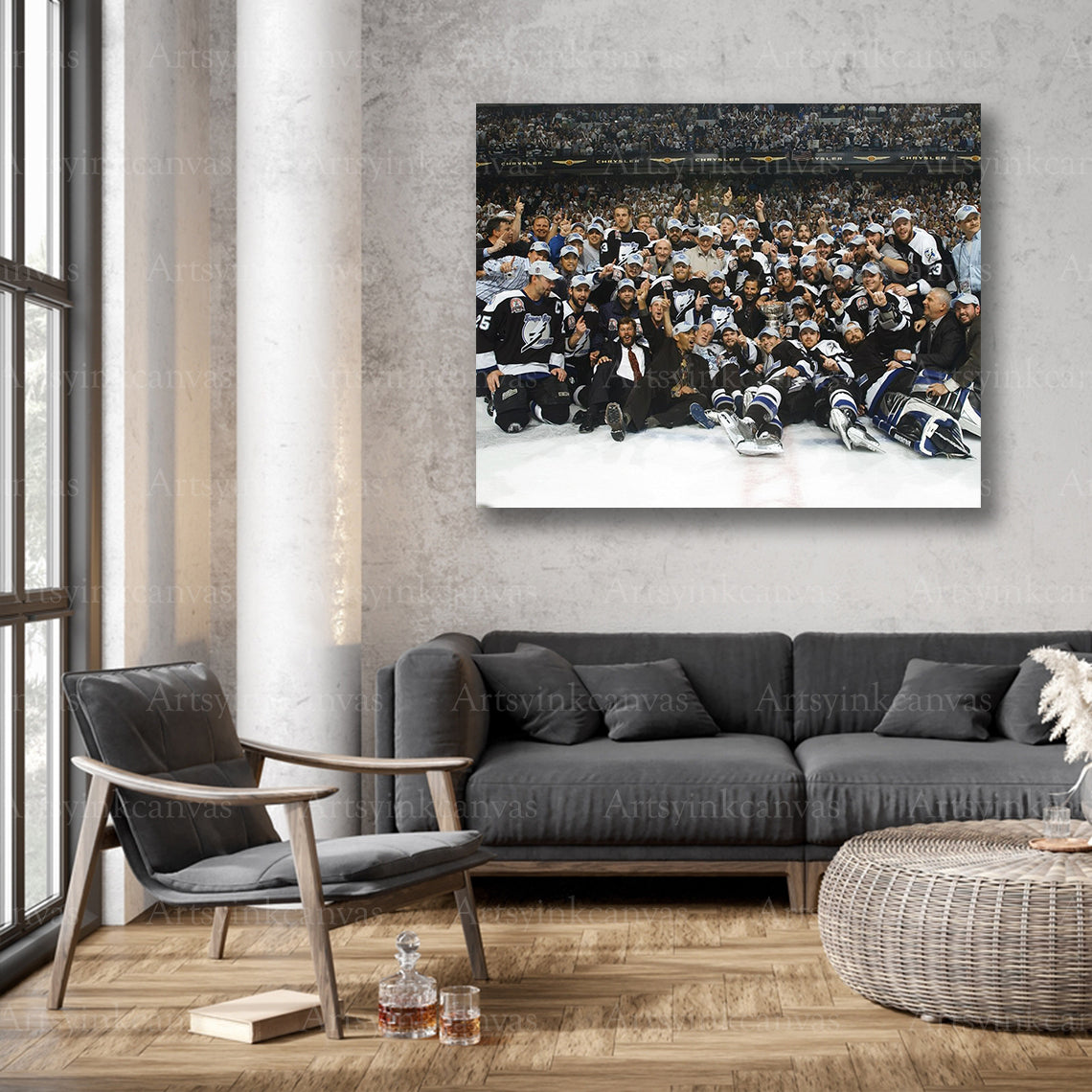 Tampa Bay Lightning championship team wall decor
