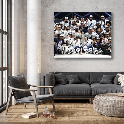 Tampa Bay Lightning championship team wall decor