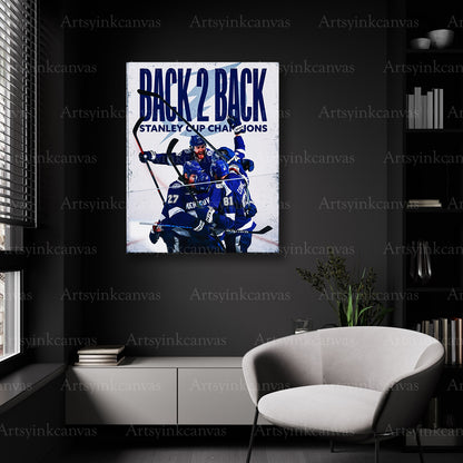 Lightning Stanley Cup championship wall decor