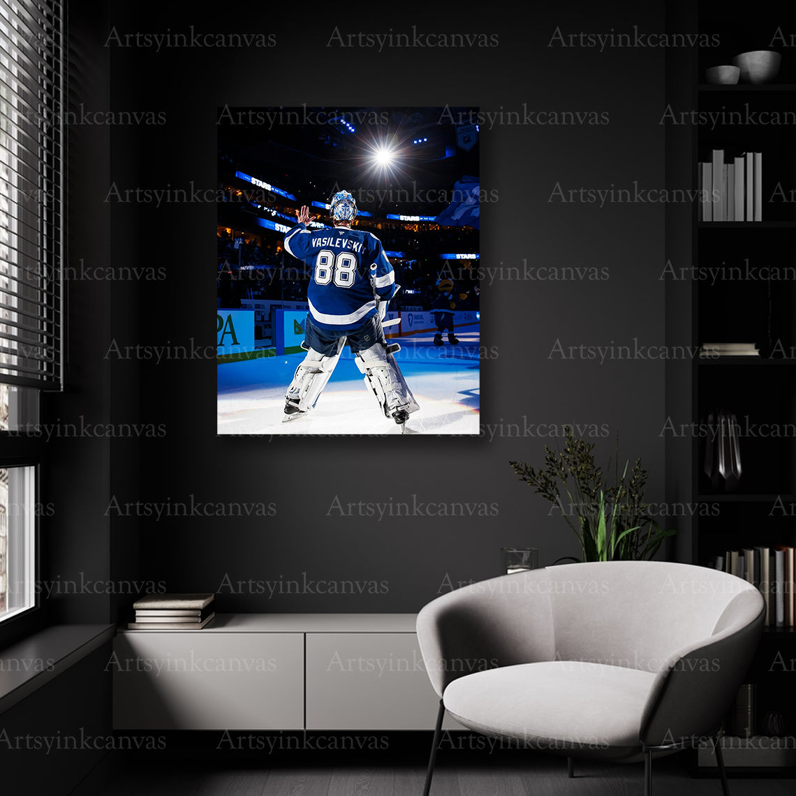 Tampa Bay Lightning Andrei Vasilevskiy crowd wall decor