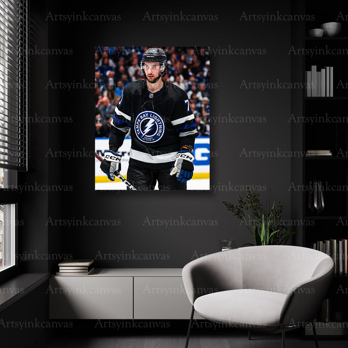 Tampa Bay Lightning Anthony Cirelli game action wall decor