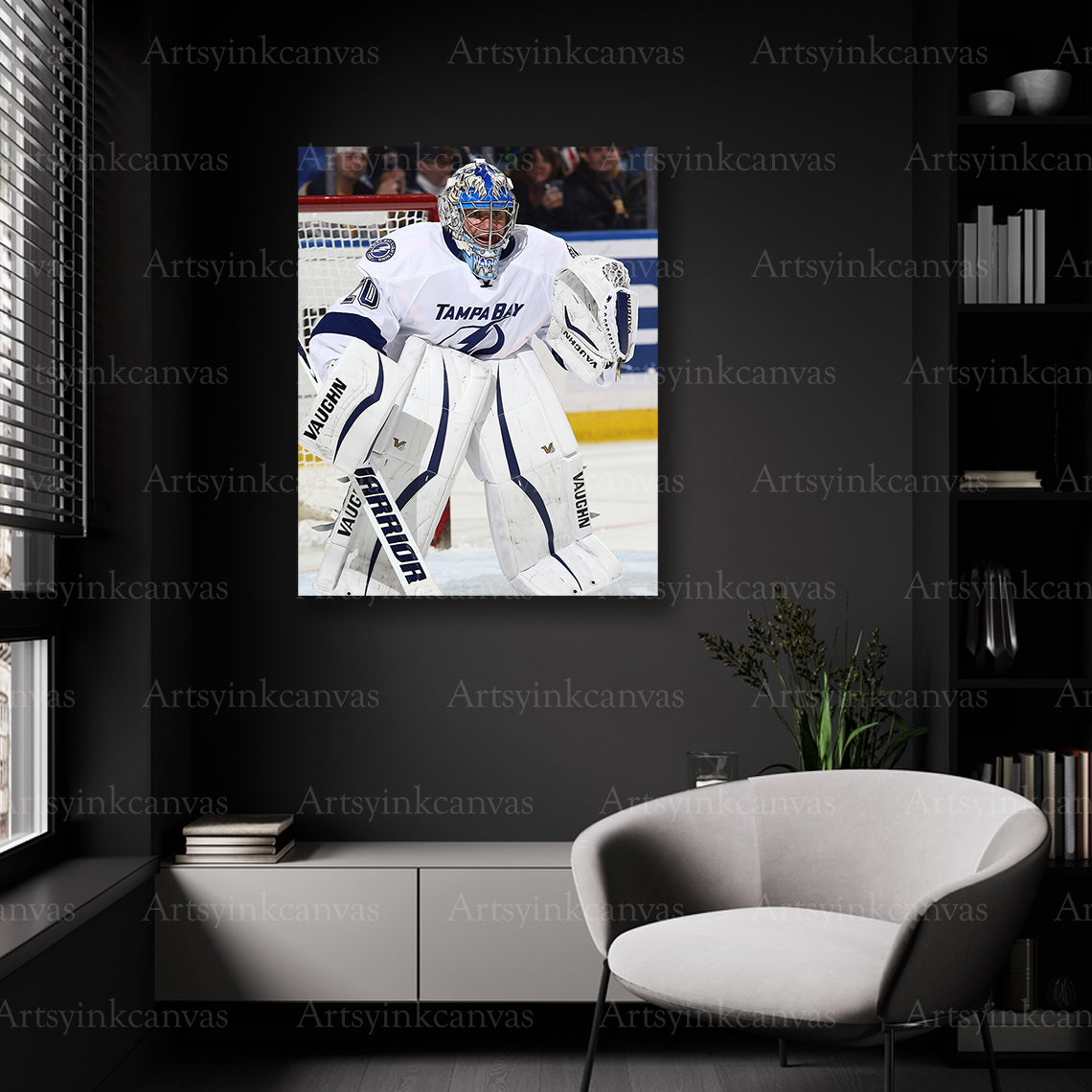Tampa Bay Lightning Evgeni Nabokov goalie wall decor