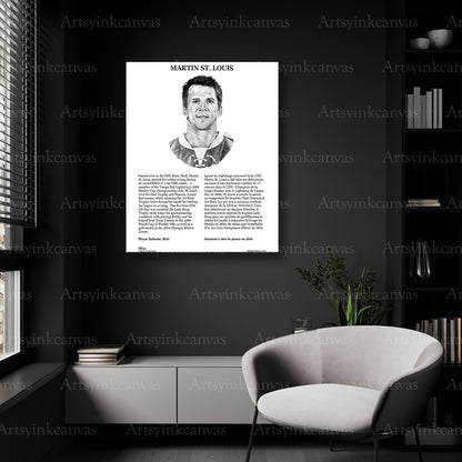 Tampa Bay Lightning Martin St Louis wall decor