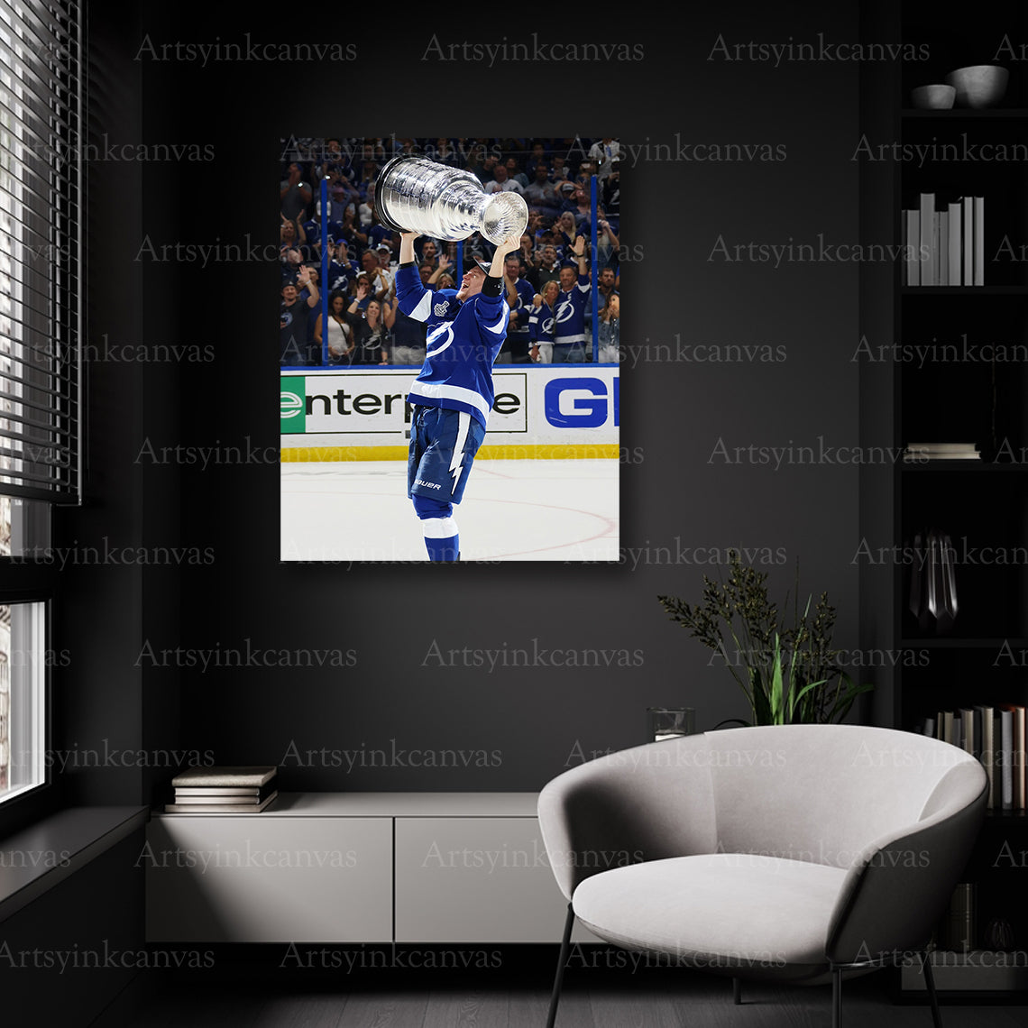 Tampa Bay Lightning Stanley Cup champion wall decor