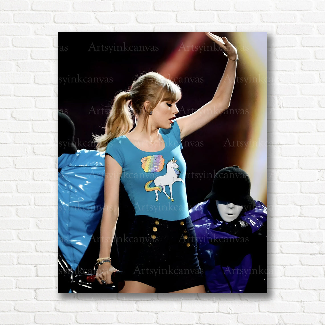 Taylor Swift elegant pop star canvas print