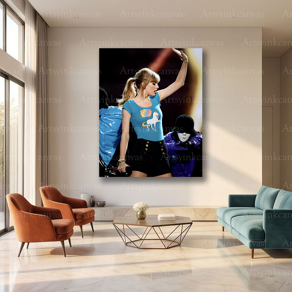 Taylor Swift singer canvas wall art