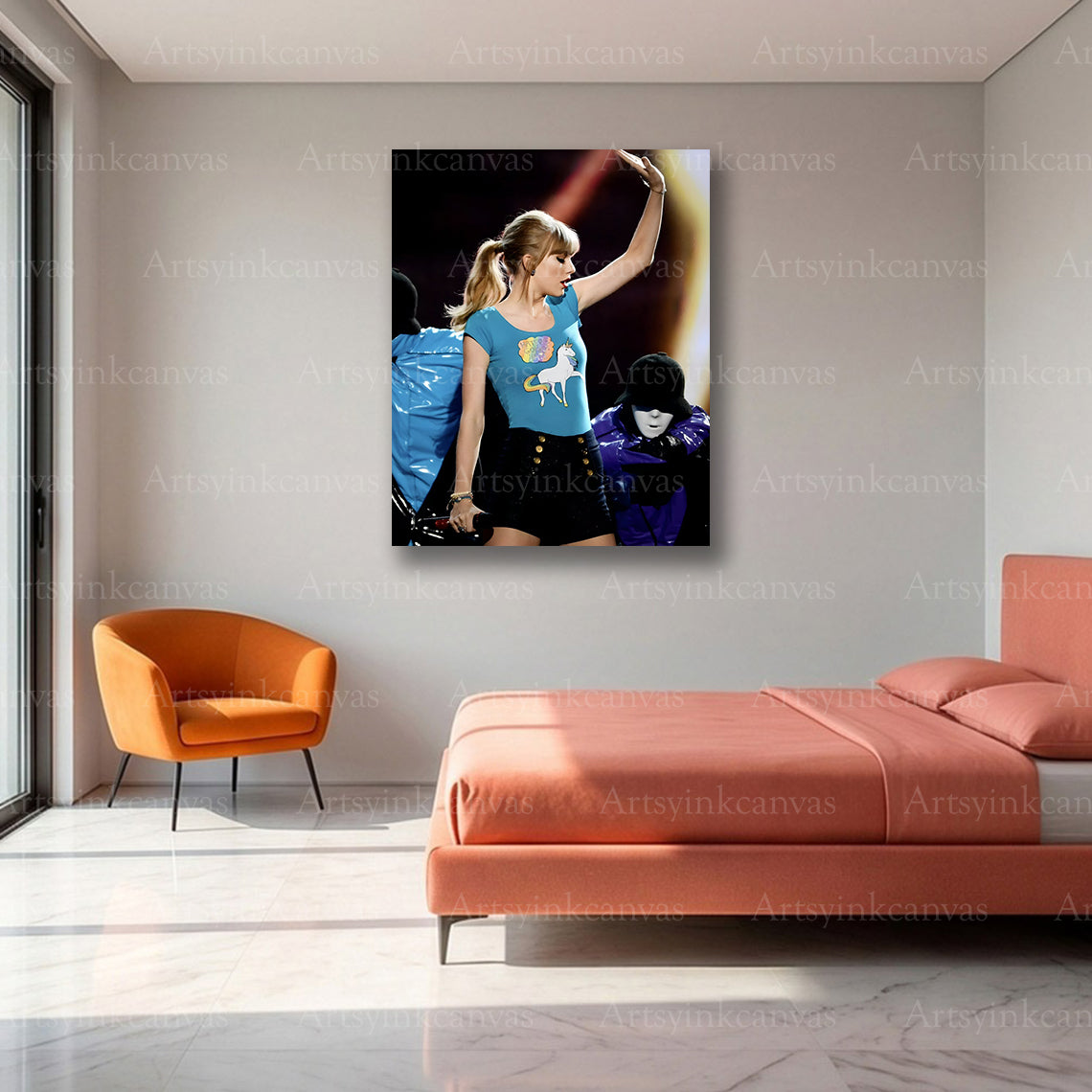 Premium Taylor Swift elegant canvas print
