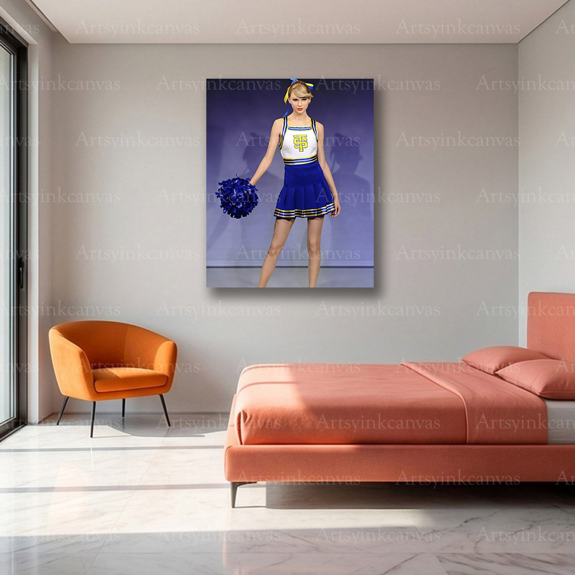 Premium Taylor Swift music icon canvas print