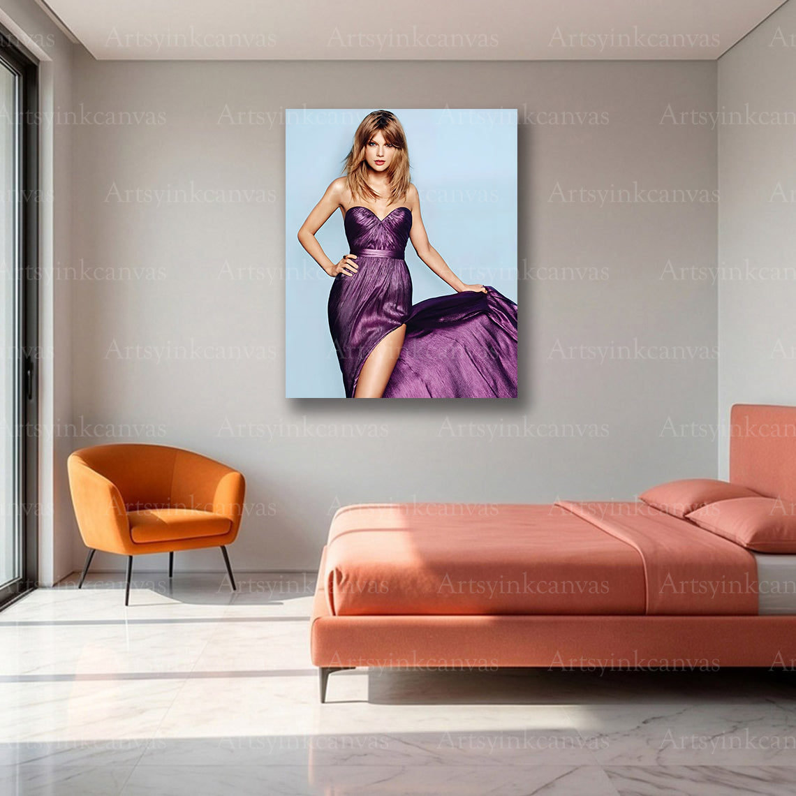 Premium Taylor Swift glamour wall art