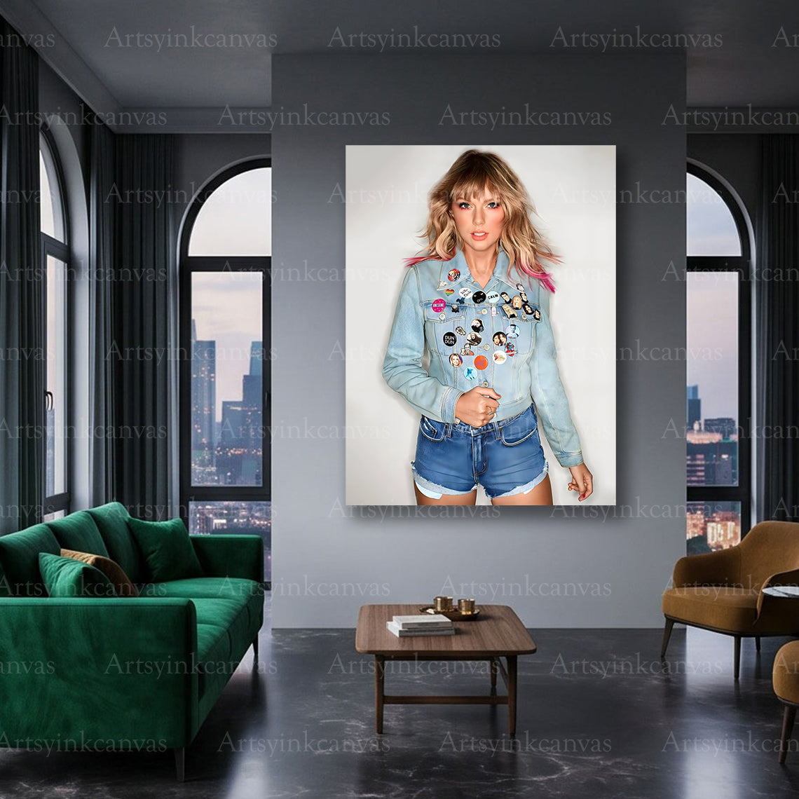 Taylor Swift beauty portrait canvas art