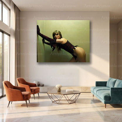 Taylor Swift fashion and music canvas art