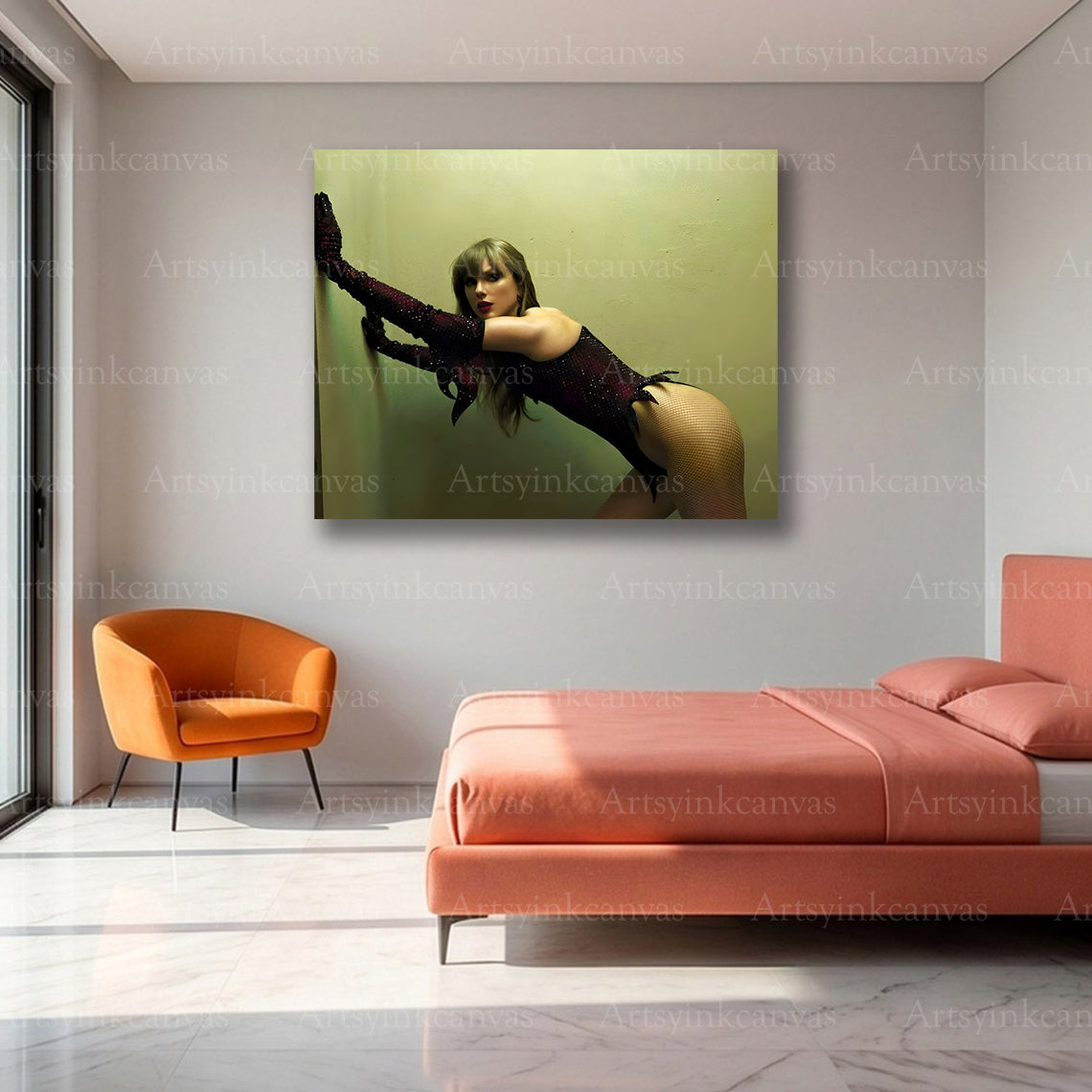 Premium Taylor Swift elegance canvas print