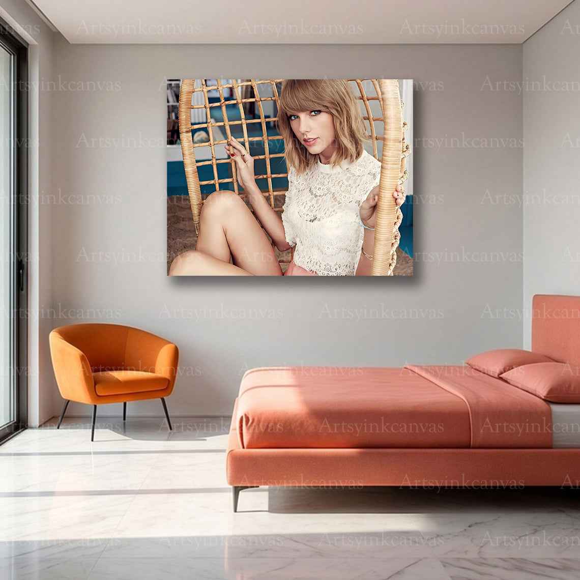 Premium Taylor Swift star canvas print