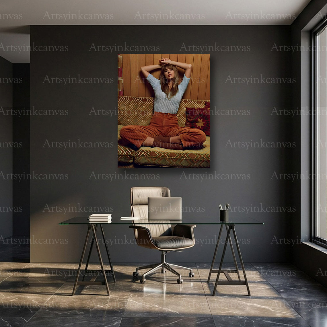 Taylor Swift relaxed sitting wall decor
