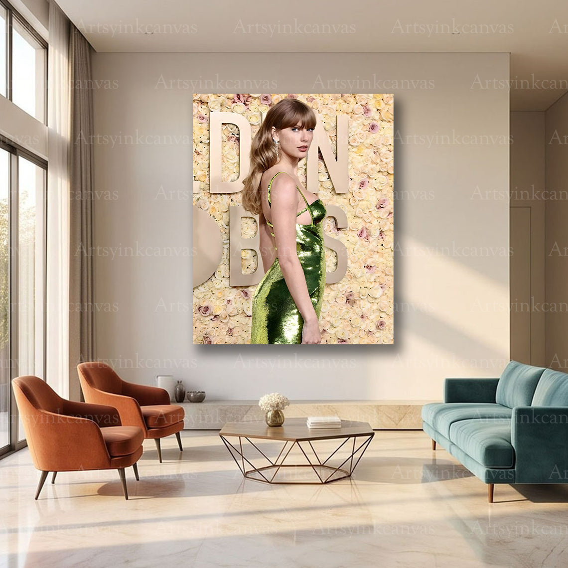 Taylor Swift iconic singer canvas art