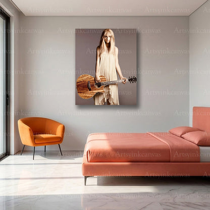 Premium Taylor Swift pop star canvas print