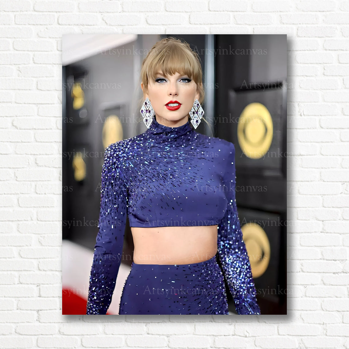 Taylor Swift iconic music canvas print