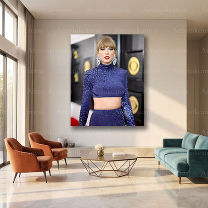 Taylor Swift music icon canvas art