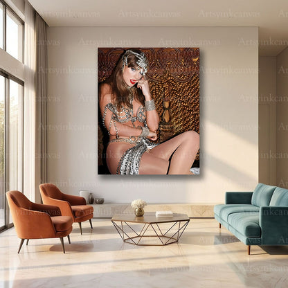 Taylor Swift pop star canvas wall art