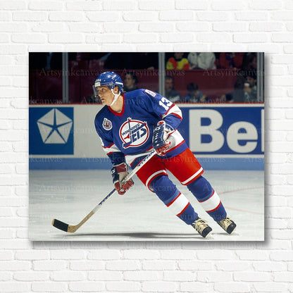 Teemu Selanne NHL skating canvas print