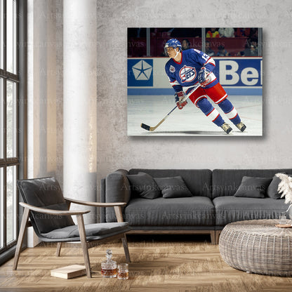 Teemu Selanne action skating wall decor