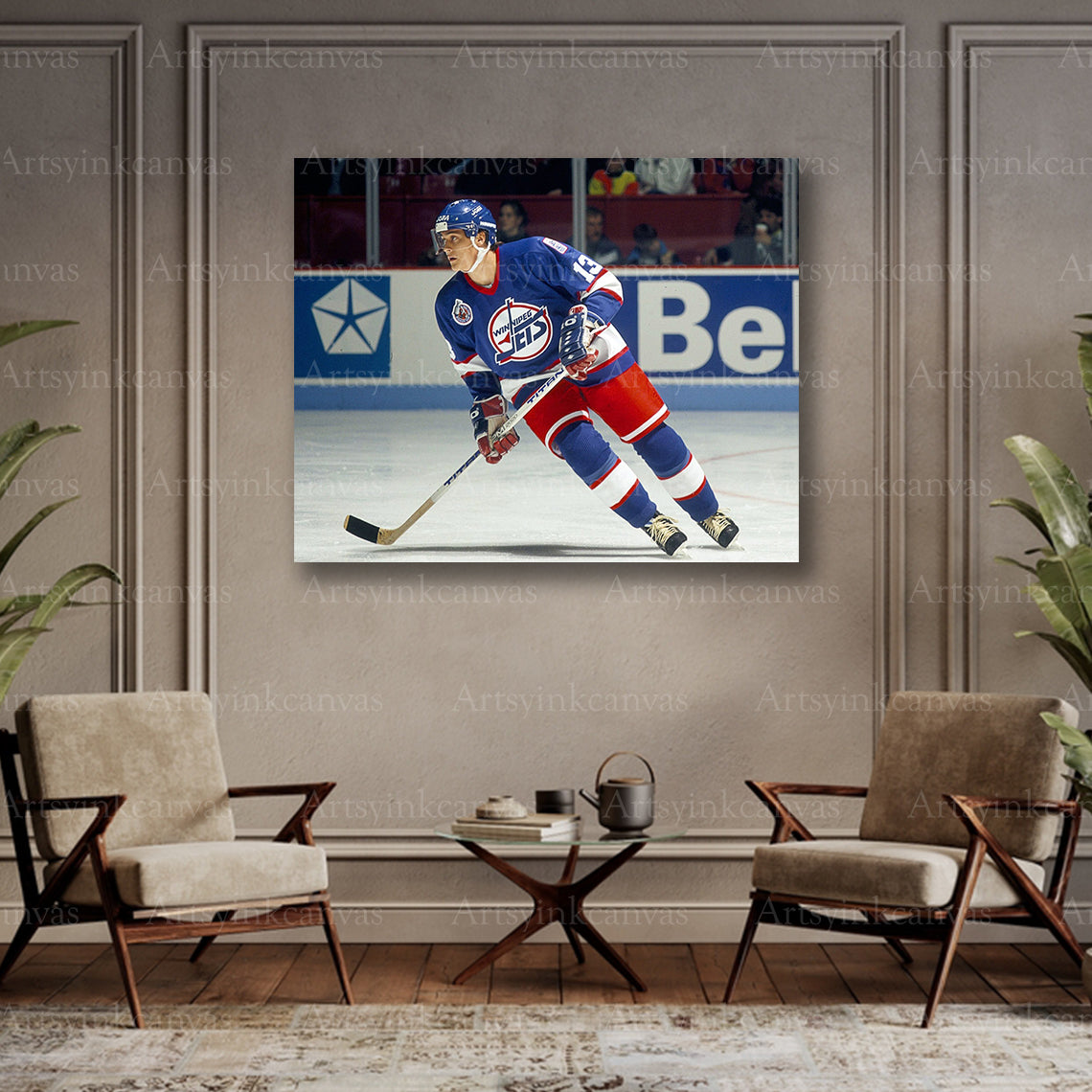 Winnipeg Jets collector canvas art