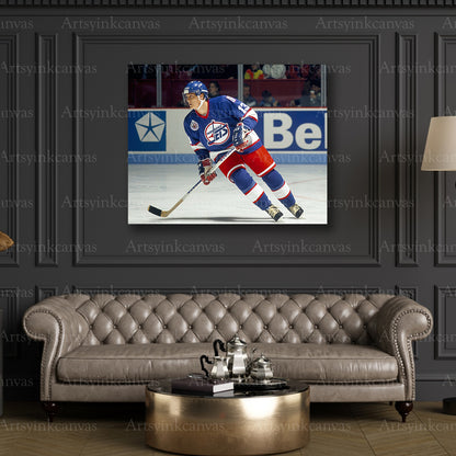 Premium Teemu Selanne hockey canvas print