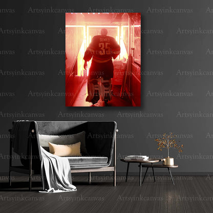 Thatcher Demko goalie collector canvas art