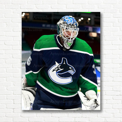 Thatcher Demko Canucks Reverse Retro canvas print