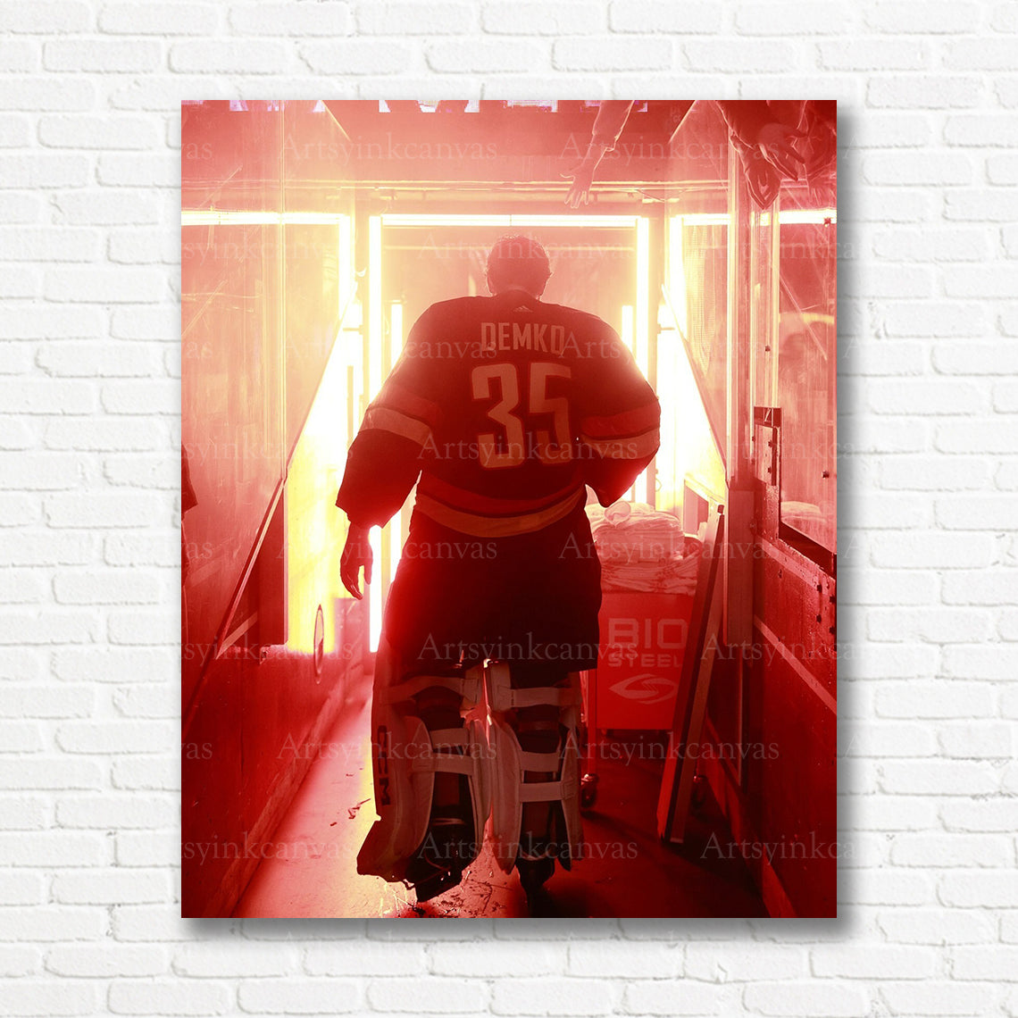 Thatcher Demko Canucks tunnel entrance canvas print
