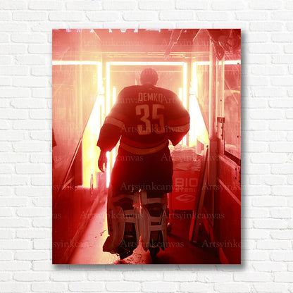 Thatcher Demko Canucks tunnel entrance canvas print