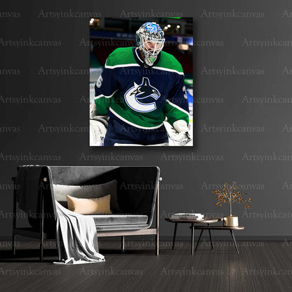 Thatcher Demko goalie collector canvas art