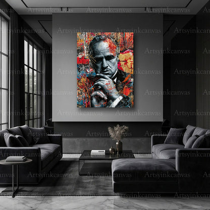 The Godfather movie graffiti artwork