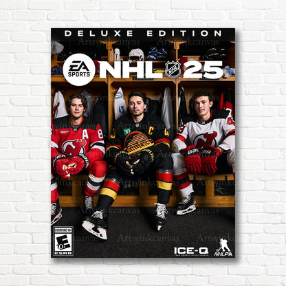 Jack Luke Quinn Hughes NHL 25 canvas print
