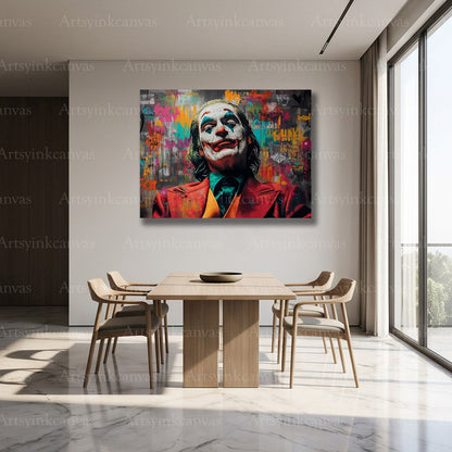 The Joker urban pop art canvas