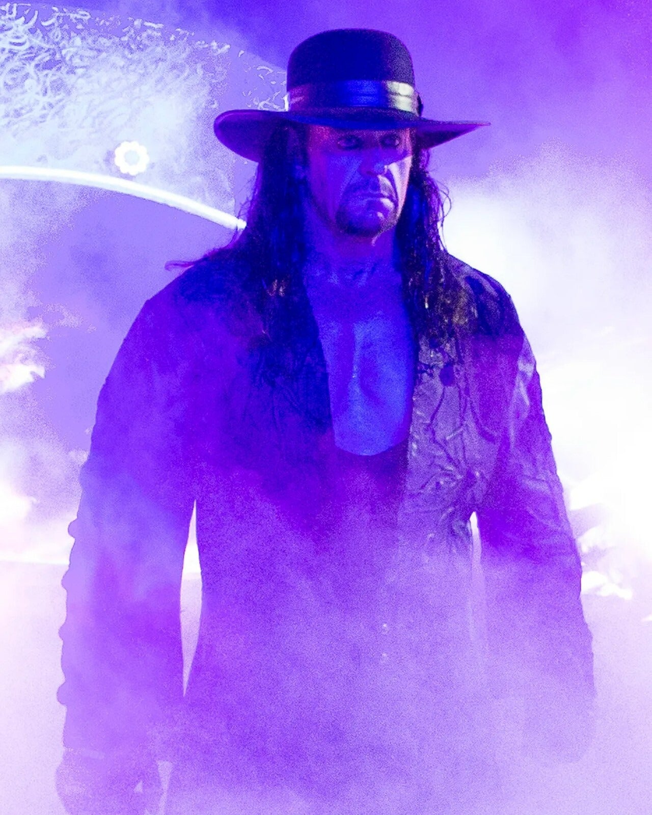 Undertaker entrance of darkness WWE canvas print