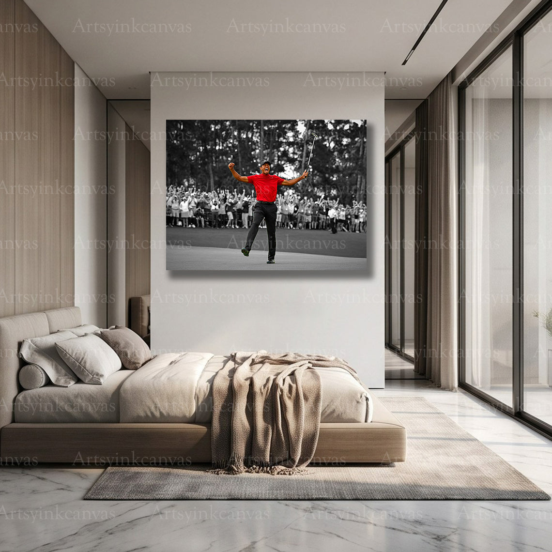 Premium Tiger Woods sports canvas wall art