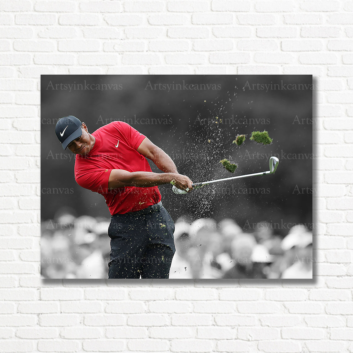 Tiger Woods championship-inspired artwork for golf fans